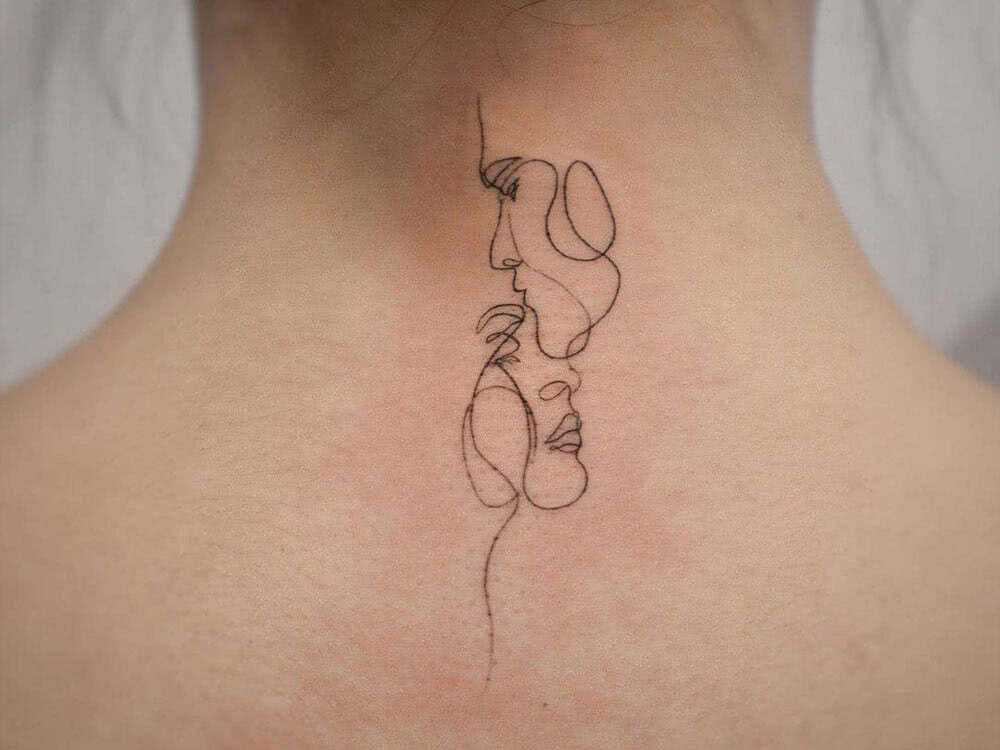 throat tattoo couple