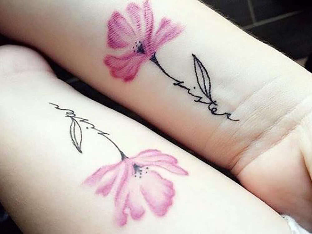 tattoos wrist flower